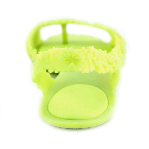 Neon yellow ladies casual sandals