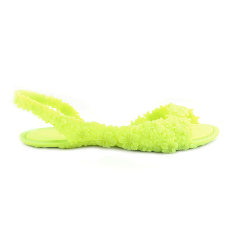 Cool Sunies Hawaii Sunies Neon Yellow Slip on Beach Sandals