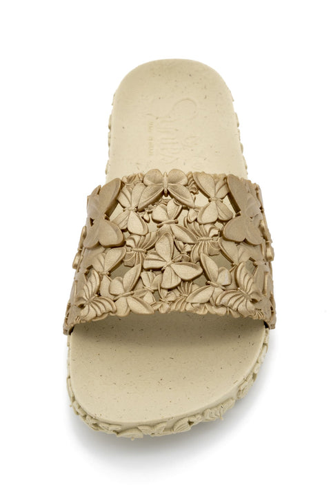 Classy and Comfortable Butterfly Glossy Gold Slide