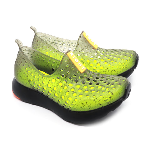 Yellow and Black Fiber Water Shoes for Kids