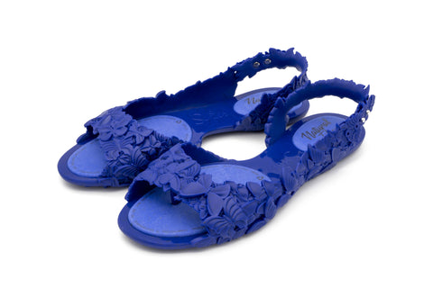 Écologique -Sandales FLEXI Butterfly Bleues
