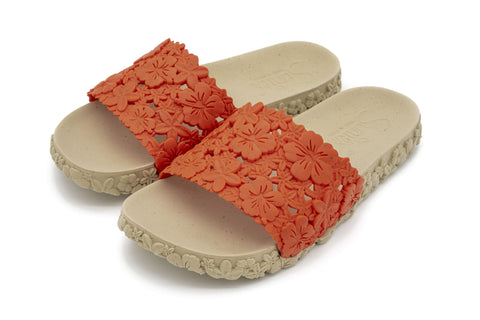 Sunies Hawaii Women’s Orange Slides for Summer