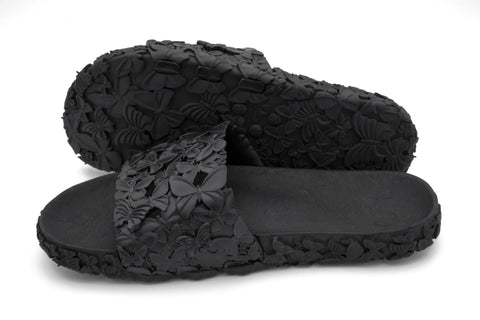 Eco-friendly black women slides