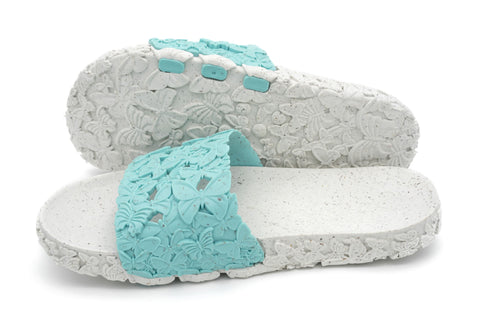 Comfortable Butterfly Sunies Green Slides