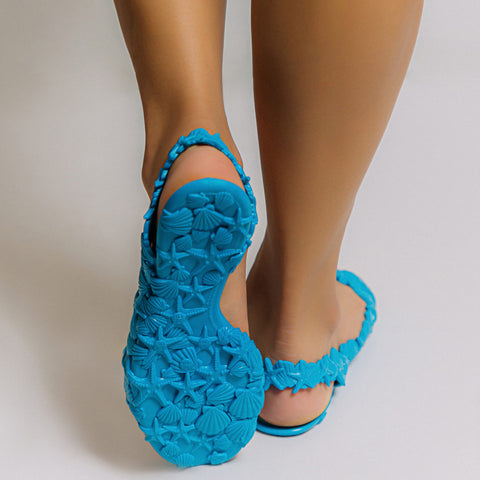 Women Wearing Original Sea & Ocean Blue Sandal