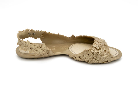 FLEXI Butterfly Glossy Gold Sandal for Women
