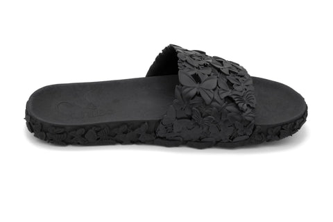 high-quality black summer slides