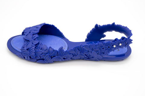 classy blue summer sandals