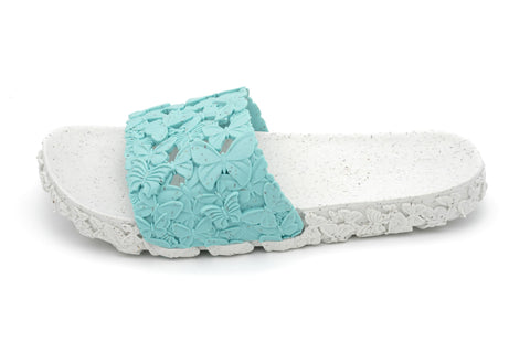 comfortable green slides for women