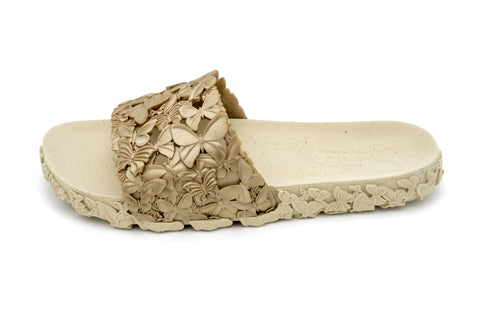 Eco-friendly and Safe Gold Slides for Women