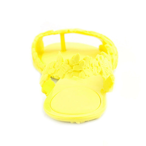 Classy women's yellow summer sandals