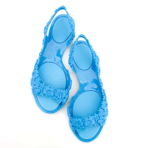 Women's Blue Flat Sandals